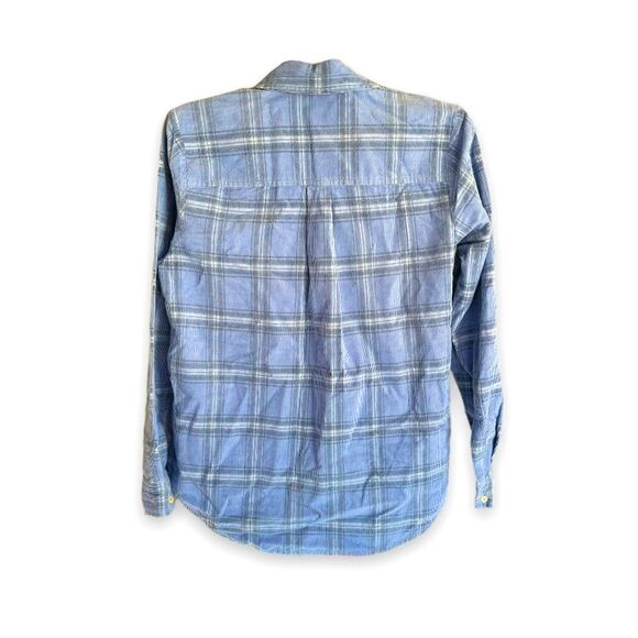 LUCKY BRAND | Blue Plaid Corduroy Flannel (XS) - Picture 3 of 4